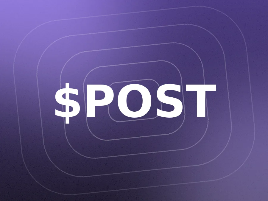 Placeholder artwork for the $POST example